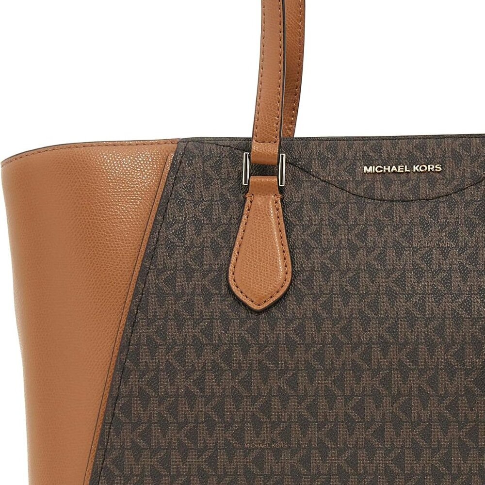 Large Multi-Functional Canvas Tote Bag With Leath… - image 4